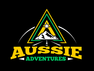 Aussie Adventures logo design by Coolwanz