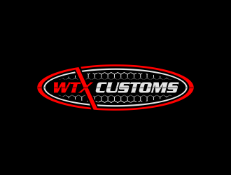 WTX Customs logo design by ammad