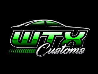 WTX Customs logo design by PRN123