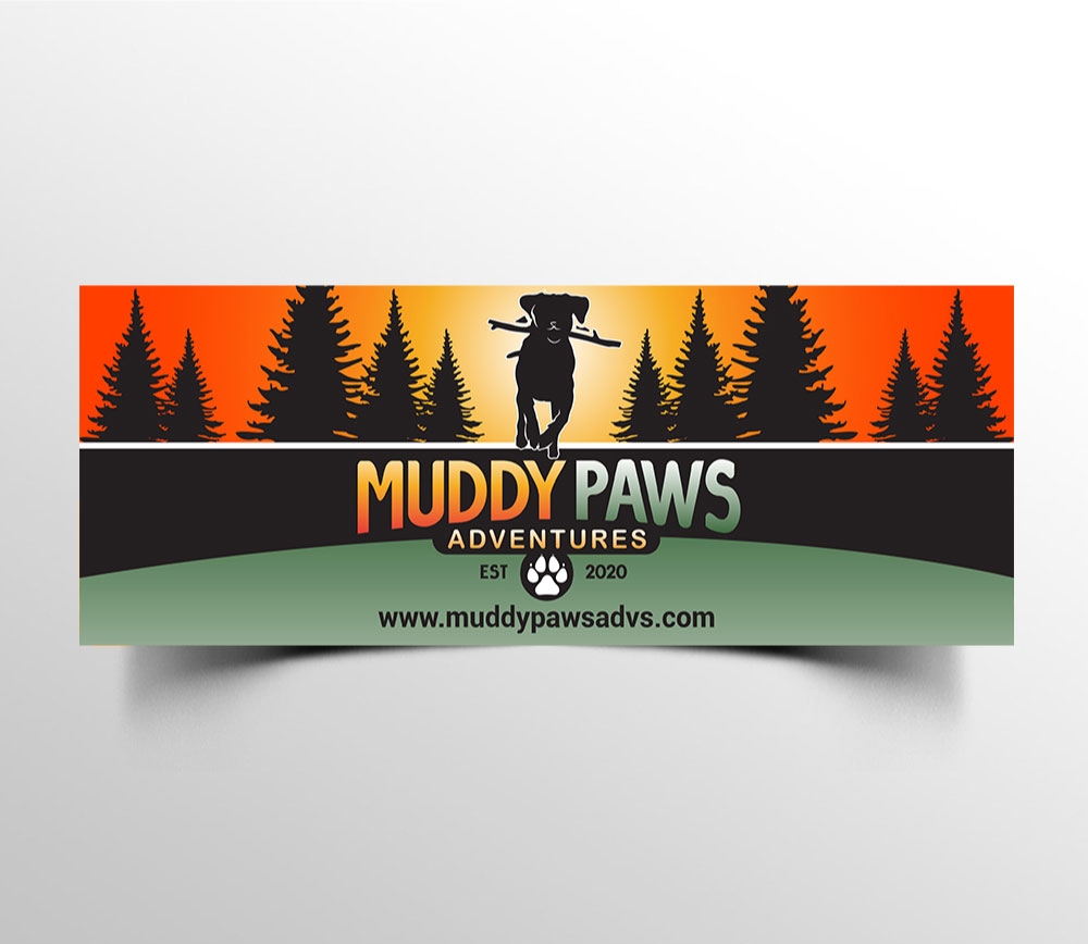 Muddy Paws Adventures logo design by Boomstudioz