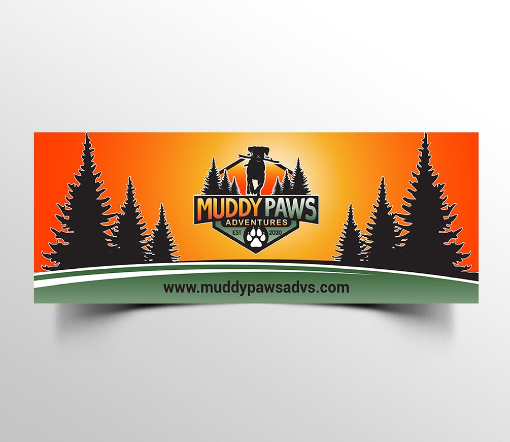 Muddy Paws Adventures logo design by Boomstudioz