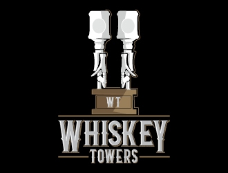 WhiskeyTowers.com logo design by Shailesh