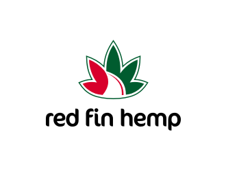 Red fin hemp logo design by restuti