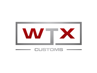 WTX Customs logo design by EkoBooM