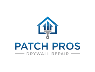 Patch Pros Drywall Repair logo design by mbamboex