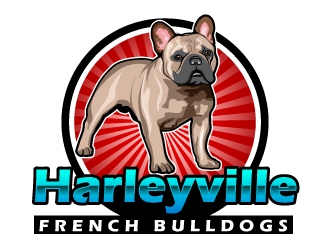 Harleyville French Bulldogs logo design by uttam