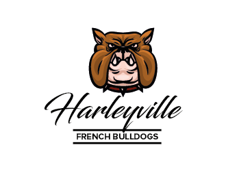Harleyville French Bulldogs logo design by czars