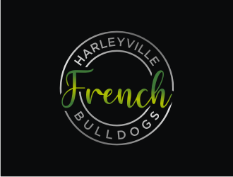 Harleyville French Bulldogs logo design by bricton