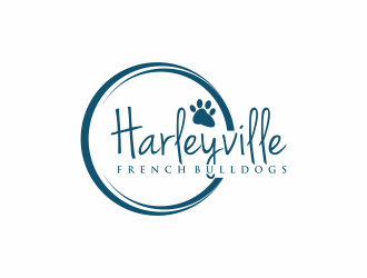 Harleyville French Bulldogs logo design by Franky.