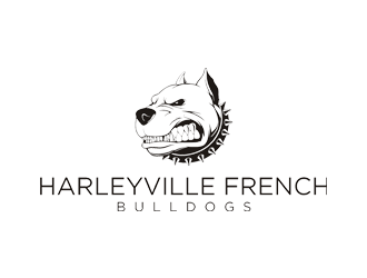 Harleyville French Bulldogs logo design by Rizqy