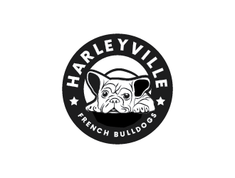 Harleyville French Bulldogs logo design by NagCreative
