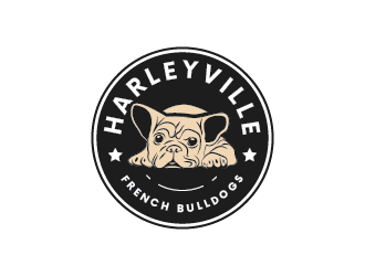 Harleyville French Bulldogs logo design by NagCreative