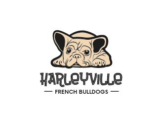 Harleyville French Bulldogs logo design by NagCreative