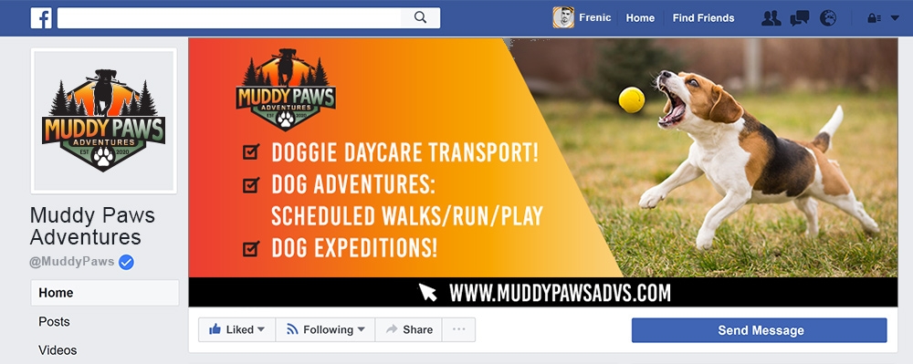 Muddy Paws Adventures logo design by Frenic