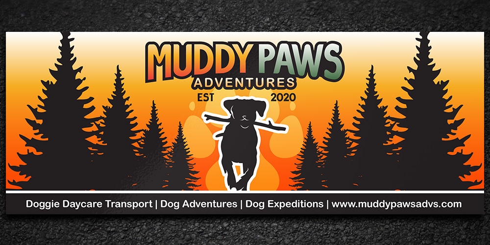 Muddy Paws Adventures logo design by Gelotine