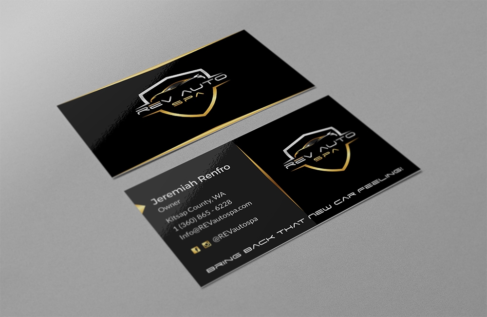 REV Auto Spa logo design by Ibrahim
