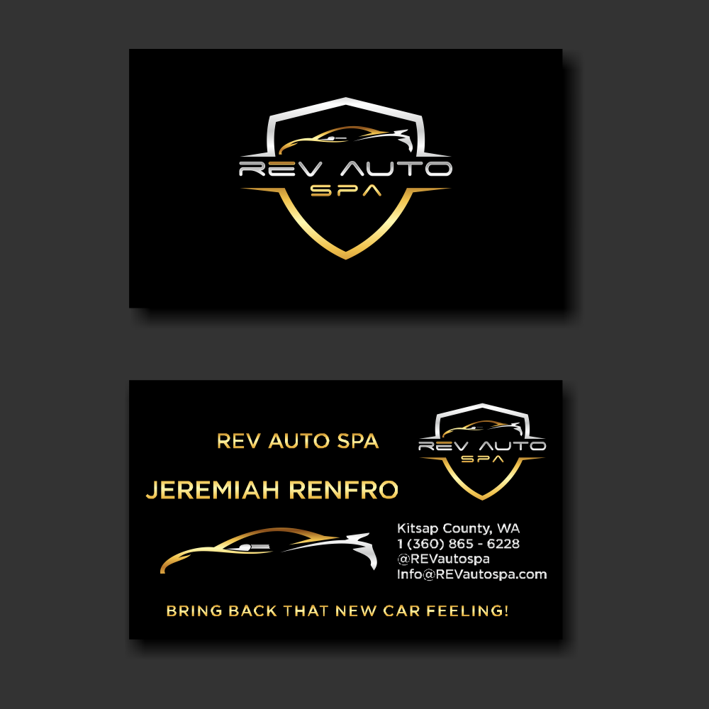 REV Auto Spa logo design by hidro
