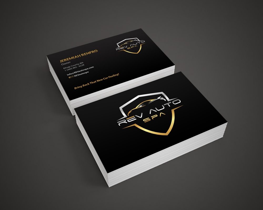 REV Auto Spa logo design by Cheska