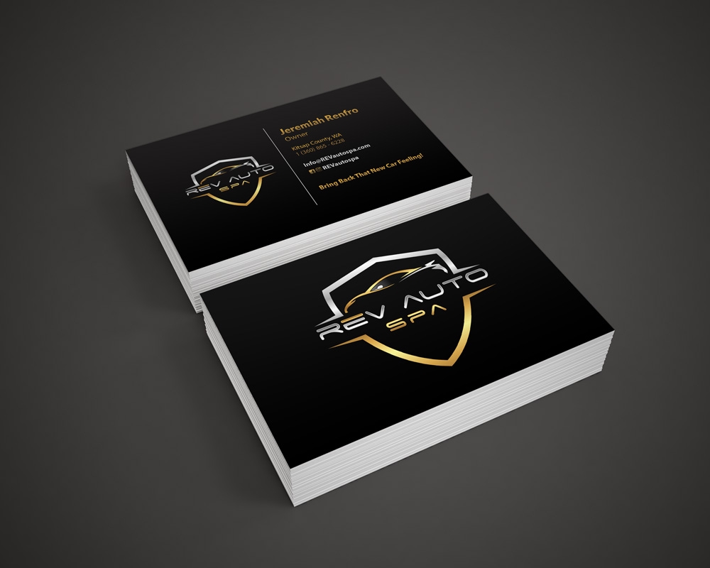 REV Auto Spa logo design by Cheska