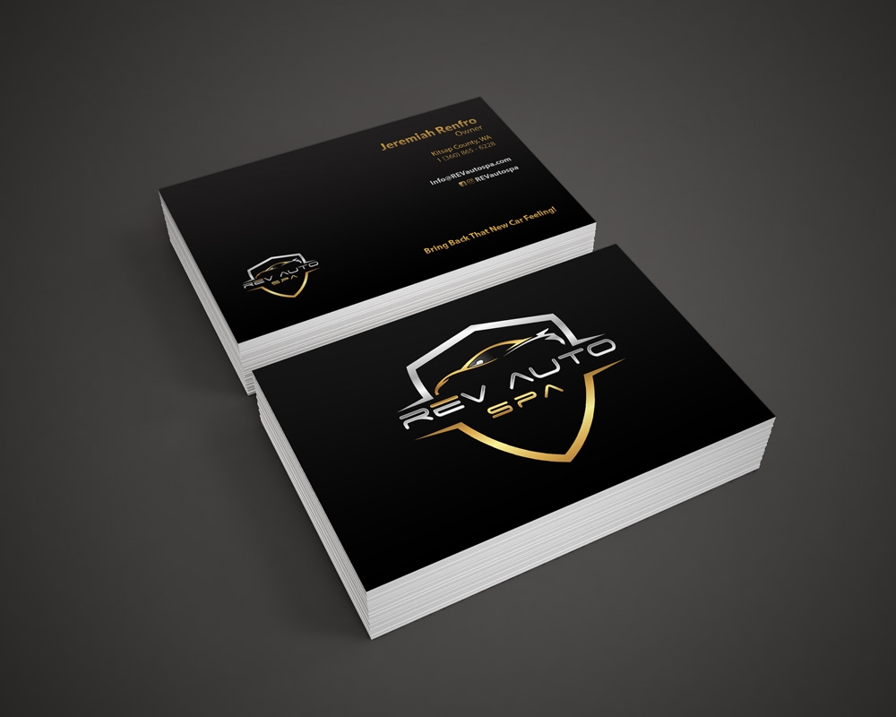 REV Auto Spa logo design by Cheska