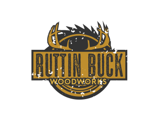 RUTTIN BUCK WOODWORKS logo design by serprimero