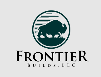 Frontier Builds LLC logo design by AisRafa