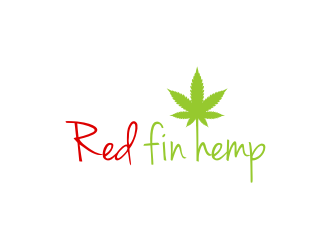 Red fin hemp logo design by logitec