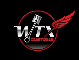 WTX Customs logo design by sanu