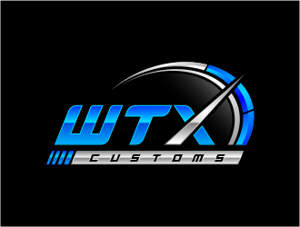 WTX Customs logo design by evdesign