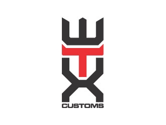 WTX Customs logo design by zinnia