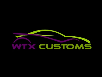 WTX Customs logo design by AamirKhan