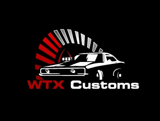 WTX Customs logo design by AamirKhan