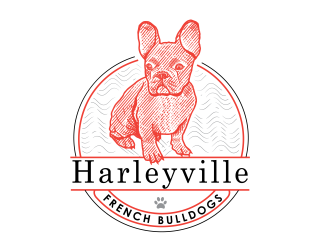 Harleyville French Bulldogs logo design by Tanya_R