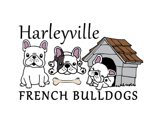 Harleyville French Bulldogs logo design by nona