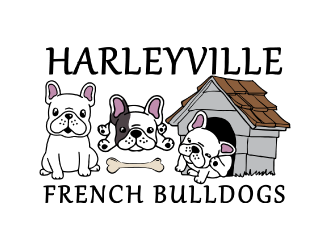 Harleyville French Bulldogs logo design by nona
