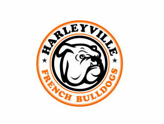 Harleyville French Bulldogs logo design by up2date