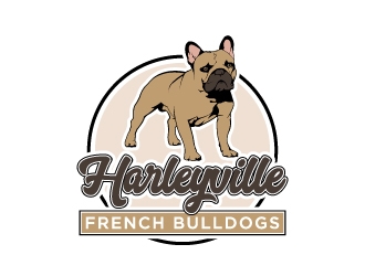 Harleyville French Bulldogs logo design by cybil
