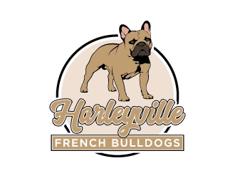 Harleyville French Bulldogs logo design by cybil