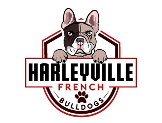 Harleyville French Bulldogs logo design by Suvendu