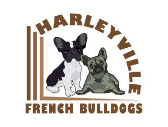 Harleyville French Bulldogs logo design by nona