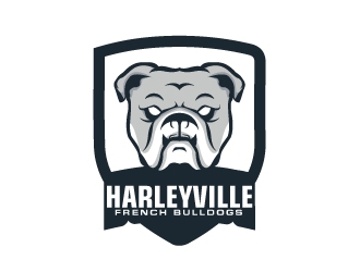 Harleyville French Bulldogs logo design by AamirKhan
