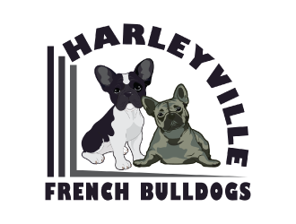 Harleyville French Bulldogs logo design by nona