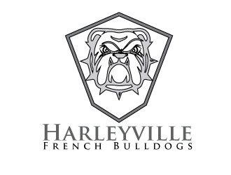 Harleyville French Bulldogs logo design by AamirKhan