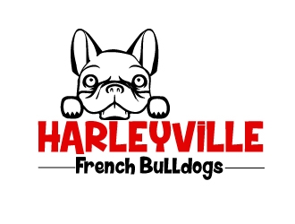 Harleyville French Bulldogs logo design by AamirKhan