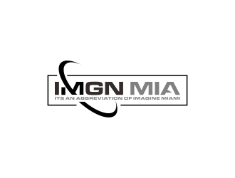 IMGN MIA (its an abbreviation of Imagine Miami) logo design by checx