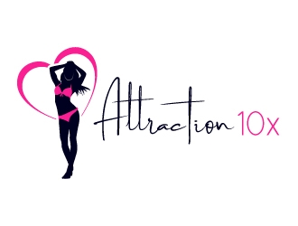 Attraction10x logo design by uttam