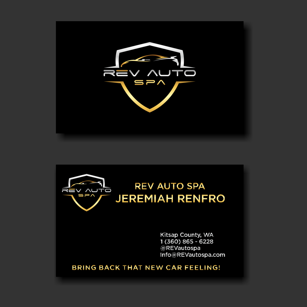 REV Auto Spa logo design by hidro