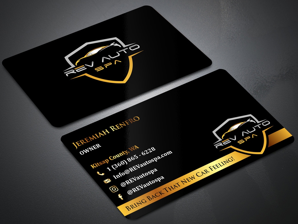 REV Auto Spa logo design by Gelotine