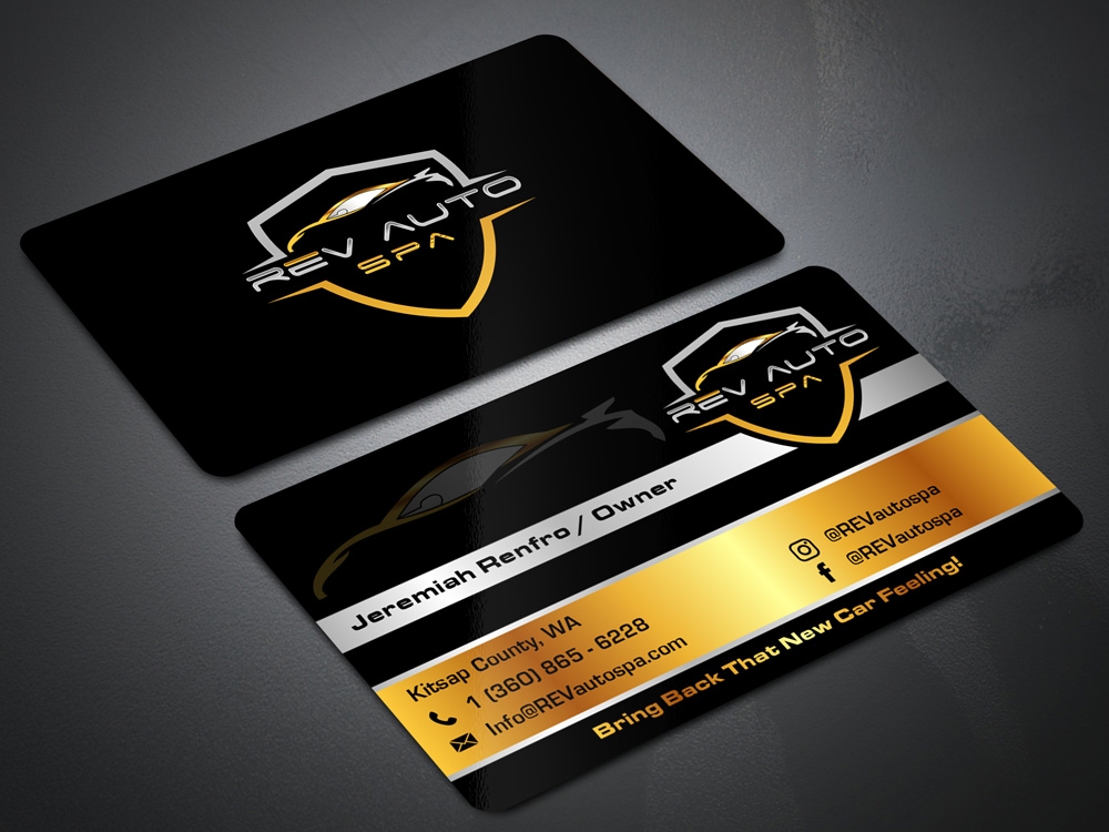 REV Auto Spa logo design by Gelotine