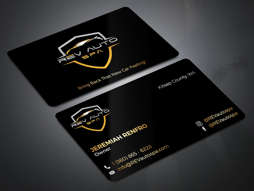 REV Auto Spa logo design by Gelotine